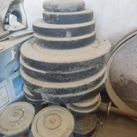 دمبل و وزنه سنگ بدنسازی ورزشی روکش دار