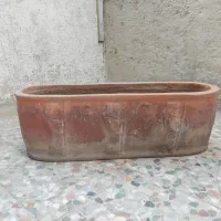 گلدان سفالی بیضی