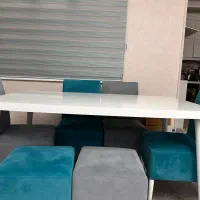 میز و صندلی غذا خوری ۶ نفره در حد نو