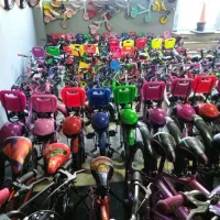 دوچرخه بچه‌گانه ، رنگی دارای سایزبندی /**