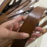 کمربند چرم طبیعی گاو میش اصل