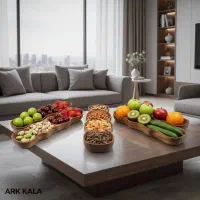 سینی پذیرایی چوبی/اردو خوری/میوه خوری/آجیل خوری