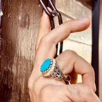 انگُُشتر فیروزه نُقره
