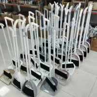 جارو خاک انداز ایستاده،طی ماکارونی با دسته