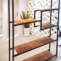 استند دکوری فلزی چوبی