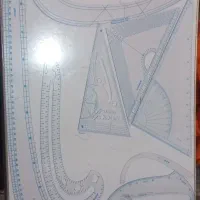 ست خط‌کش خیاطی ۱۲ عددی