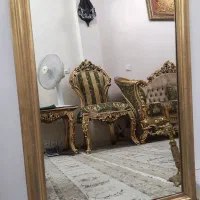 آینه شمعدان برنج آبکاری