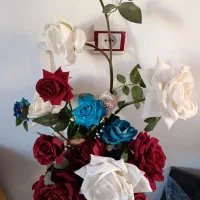 گل رز|گل مصنوعی|گناباد, |دیوار