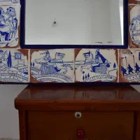 آینه نقاشی شده از داستان شاهنامه
