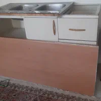 سینک و کابینت فلزی و صفحه mdf