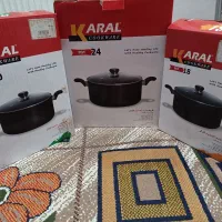 ست سه تایی(۶ پارچه) قابلمه ضد خش کارال