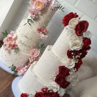 کیک مجلل طبقاتی عروسی نامزدی تولد