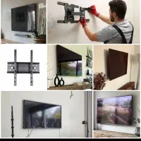 نصب پایه تلویزیون و آنتن براکت شلف tv(کل نقاط قم