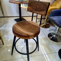 فروش صندلی اپن مدل ویهان چوب گردو با گارانتی