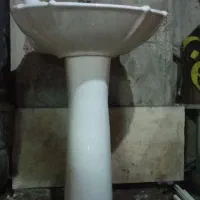 روشویی پایه دار اندازه 45در60 با شیر اهرمی و،،