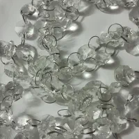 ریسه کریستالی لوستر و پرده