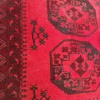 دو تخته فرش زمینه قرمز ۱۲ متری