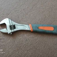 آچار فرانسه ۱۲ اینچ و مته ۵ شیار ۵۰ سانتی