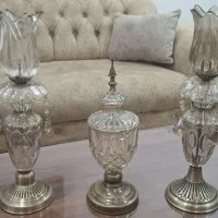 ست شمعدان و شکلات خوری شامپاینی