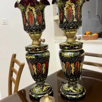 چراغ گلدانی سه پوست آنتیک