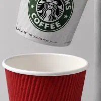 لیوان کاغذی. شات تک. شات دوبل