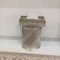 سطل و جعبه دستمال کاغذی استیل