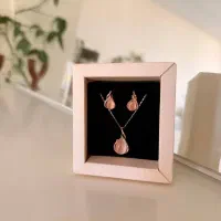 نیم ست رنگ گل رز ژوپینگ رنگ ثابت