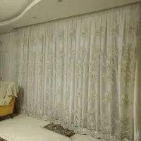 پرده و حریر  شیک پذیرایی  کاملا تمیز