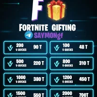 خدمات گیفتینگ فورتنات ویباکس قانونی + لیست قیمت