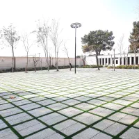 چمن مصنوعی نواری بین سنگی و واش بتن صفر تا صد