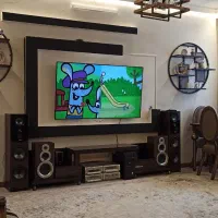 سیستم  ضبط و باند و اسپیکر و میز انتیک