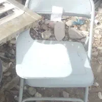 صندلی تاشو قدیمی دسته دار ارج