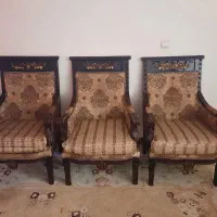 مبلمان چوبی ۶ نفره عسلی