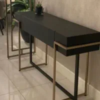 میز کنسول فلز و چوب . طراحی مدرن . ساخت سفارشی