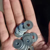 واشر تخت آهنی سفید سایز 10