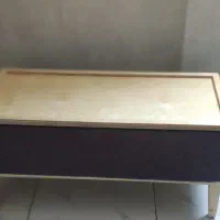 میز جلو مبلی چوب و پارچه