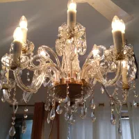 لوستر ده شاخه کریستال (جفت داره)