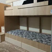 تخت خواب دو طبقه کشو دار