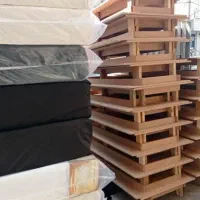 کفی تخت چوبی نوپان ۶ پایه یکنفره دونفره رویال