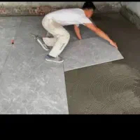 کاشی کاری سیمان کاری سیاه سفید  دیوار چینی