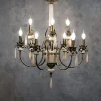 لوستر شاخه سنگی ترند روز .. تابش فروز شرق