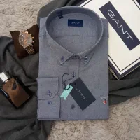 پیراهن مردانه GANT اورجینال 100٪ کتان نو اتیکت‌دار