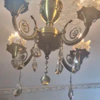 لوستر برنجی ۴ شاخه