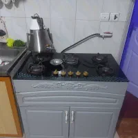 گاز طرح رو میزی با کابینت و کشو
