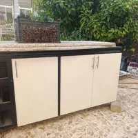 کابینت وجاظرفی سه طبقه وجا ظرفی روی سینکی
