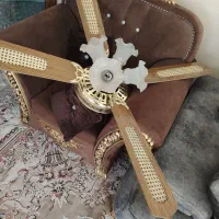پنکه سقفی طرح لوستری چوبی