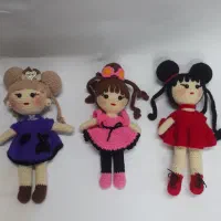 عروسک های دست بافت (تولیدی هستم) نو