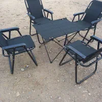 صندلی تاشو کمپینگ فوم دار و میز تاشو استراکچر