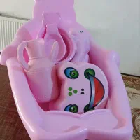 تشت حمام باتمام وسایل کامل ۸تیکه بزرگ