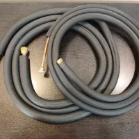 لوله مسی کولر گازی رفت و برگشت با مهره و عایق